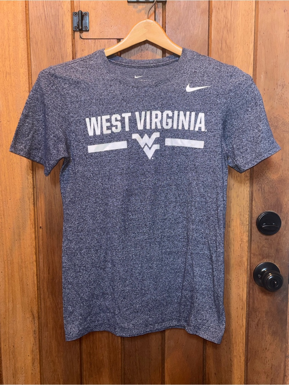Nike West Virginia Heather Navy Short-Sleeve Tee